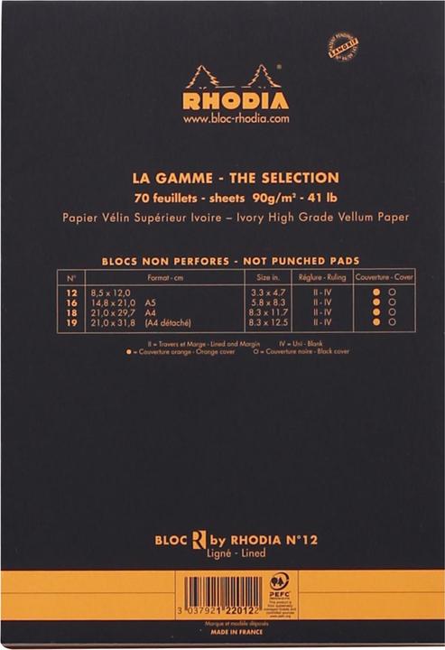 Produktbild Rhodia Basics (A1, Liniert, Weicher Einband)