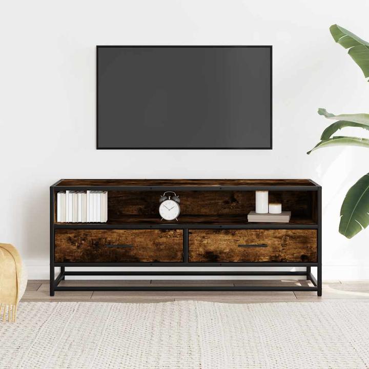 Produktbild VidaXL TV Schrank Lowboard Fernsehschrank Fernsehtisch TV Möbel Räuchereiche (100 x 34.5 x 40 cm)