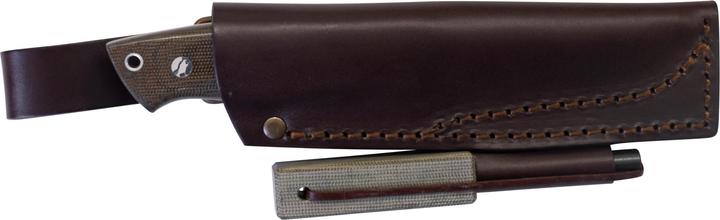 Image du produit Brisa Trapper 95 Elmax Green Micarta Scandi Firesteel (9.50 cm)
