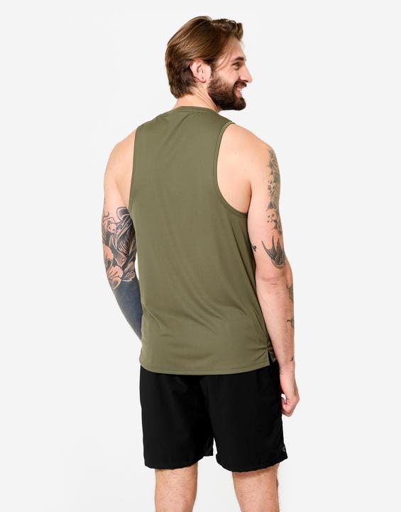 Actual product image Domyos Tank Top Herren atmungsaktiv - khaki (L)