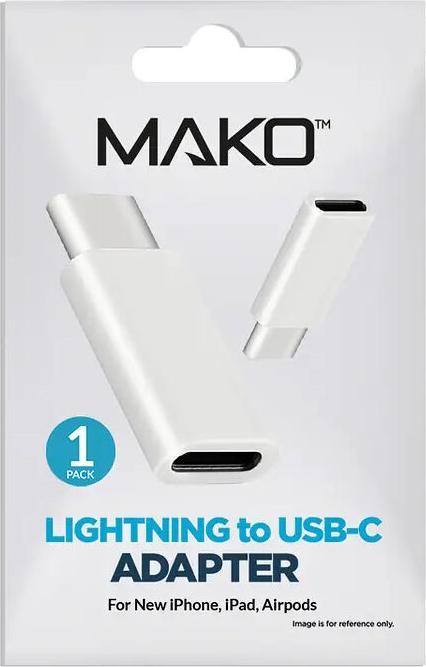 Produktbild Mako Adapter Lightning / USB C (Lightning, USB Typ C)