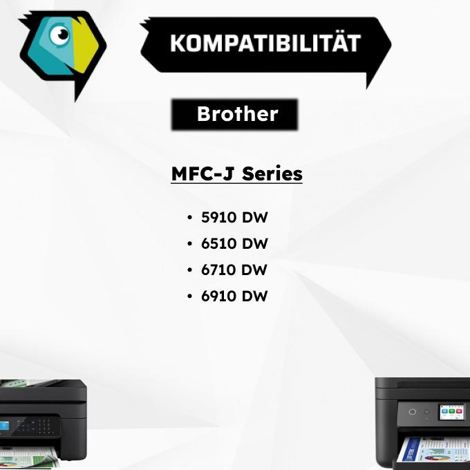 Image du produit Inkadoo Cartouches d'imprimante multipack compatibles avec Brother LC-1280 XL VAL XXL contient 4x (M, C, Y, CF)