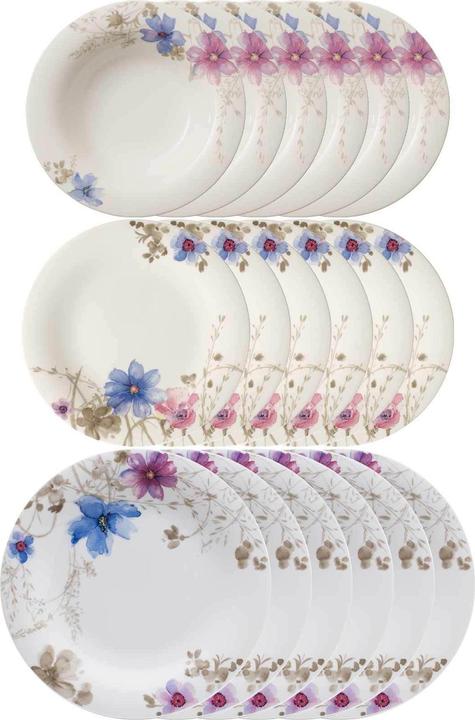 Produktbild Villeroy & Boch Mariefleur Gris Basic Teller Set (18 Stück)