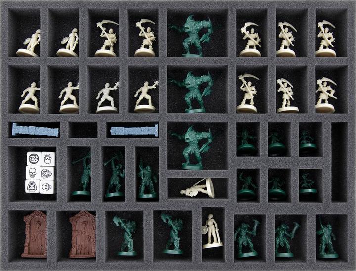 Actual product image Feldherr HB02SET - Foam set + token holder for HeroQuest (2021) base game + The Bas (Plastic, Foam material)