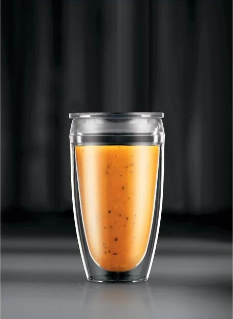 Actual product image Bodum Pavina To Go coffee mug 0.45 l, 2 pieces, transparent (450 ml, 2 x)