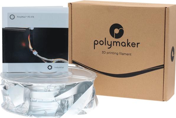 Actual product image Polymaker Polymax PC-FR White 1.75mm 1kg (PC, 1.75 mm, 1000 g, White)