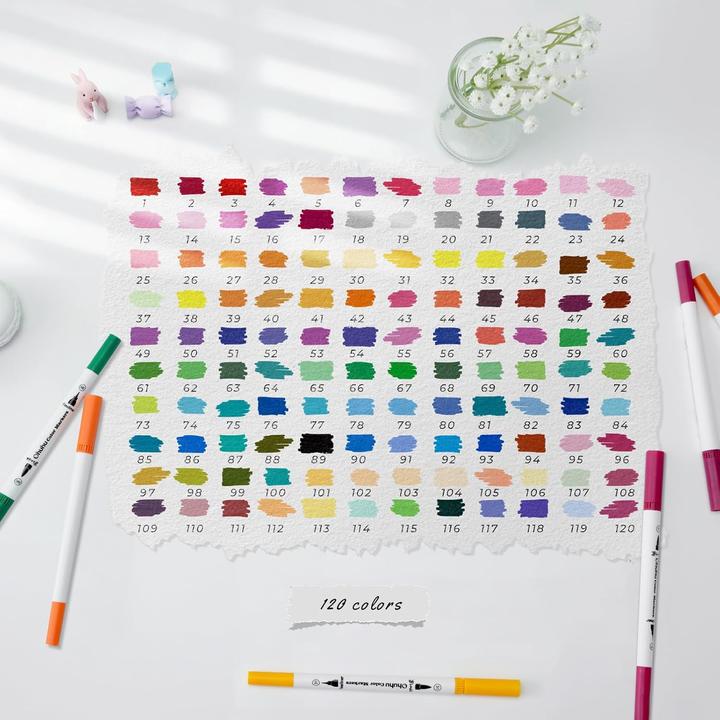 Actual product image Ohuhu Maui Pinselstifte (120 Stk.) WHI (Multicoloured, 120 x)