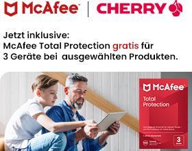 Image du produit CHERRY KW X ULP + McAfee 1Y 3 Users (DE, Filaire, Sans fil)