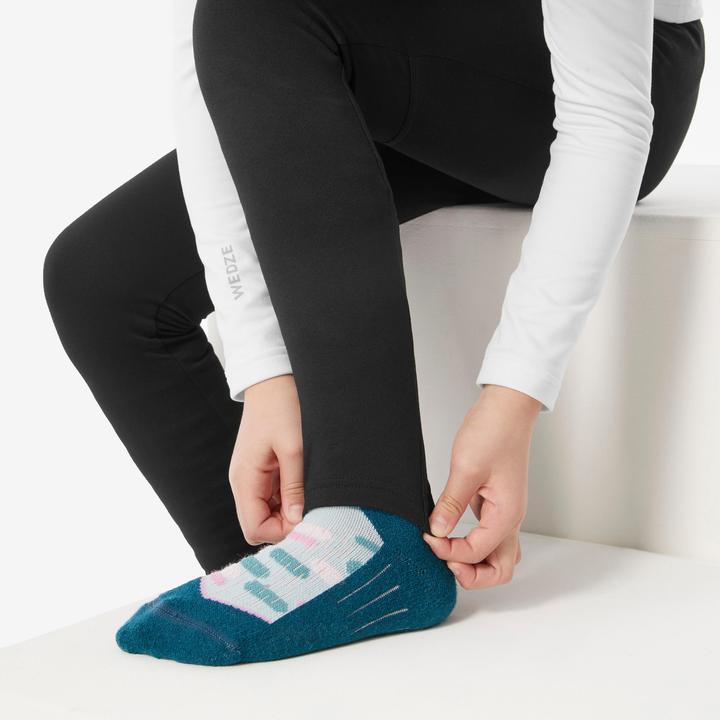 Produktbild Wedze Skiunterwäsche Funktionshose Kinder - BL 500 schwarz (164)