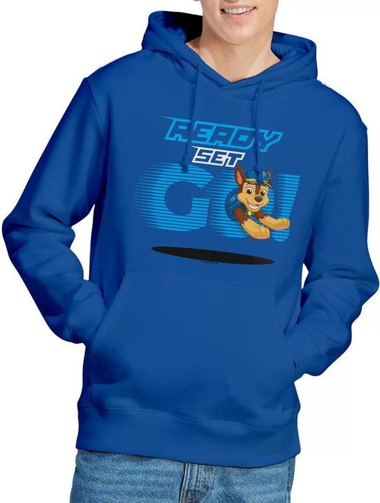 Immagine prodotto Paw Patrol Ready Set Go! Felpa con Cappuccio Chase Uomo (XXL)