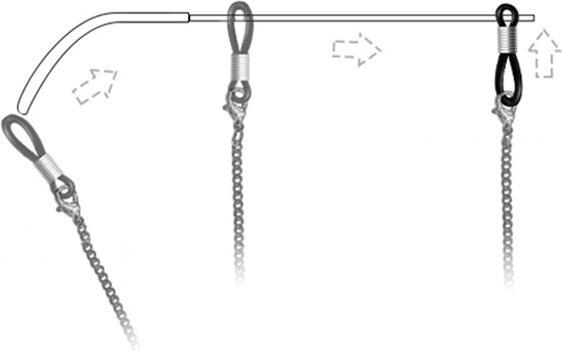 Produktbild Hurtel Kette für Sonnenbrille Perlen Anhänger grün