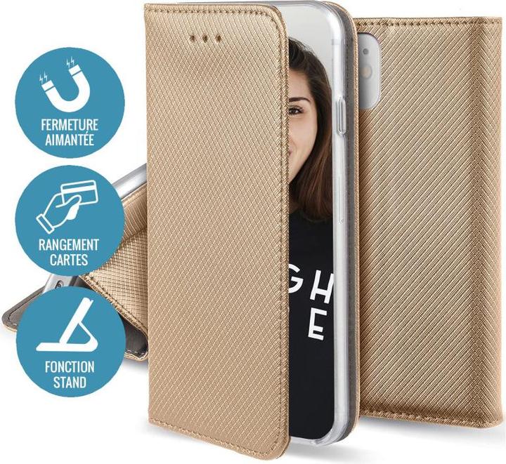 Produktbild OEM Smart Magnet Hülle für iPhone 15 Pro 6,1" gold (Apple iPhone 15 Pro)