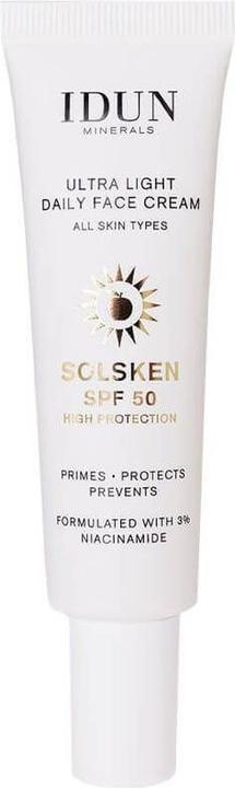 IDUN Minerals Minerals Ultra Light Daily Face Cream Solsken SPF50 Creme (30 ml)