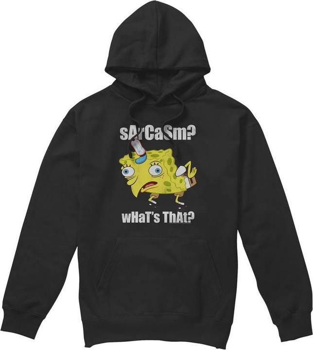 Immagine prodotto Spongebob Squarepants Sarcasm Meme Felpa con Cappuccio Uomo (L)