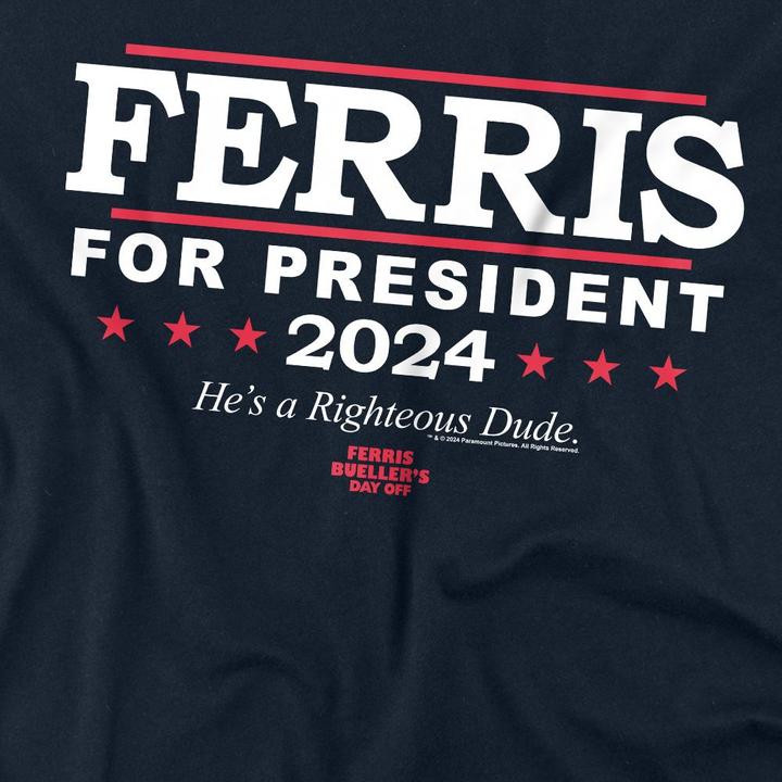 Produktbild Ferris Bueller´s Day Off Ferris Bueller's Day Off Ferris For President TShirt (L)