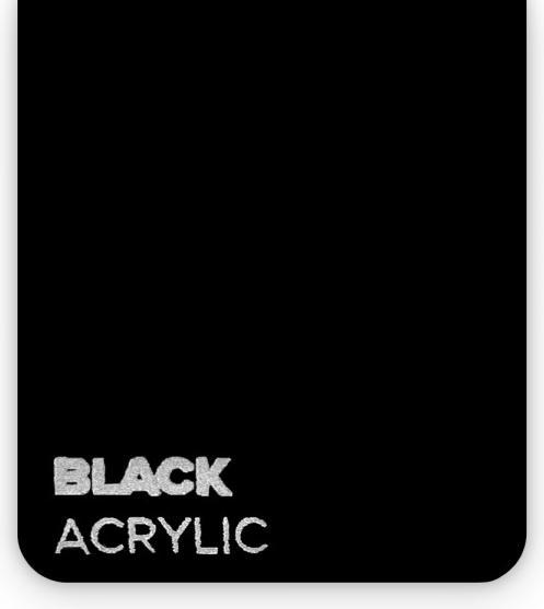 flux Plaque acrylique - Beamo - Black (30 cm, 21 cm)