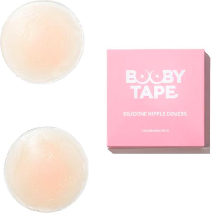 Actual product image Booby Tape Silicone Nipple Covers (Single pack, One size)