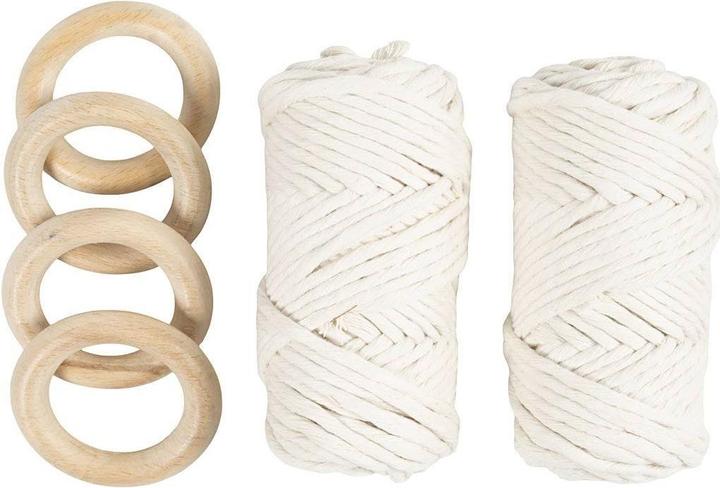 Produktbild Creativ Company DIY Kit - Craft Kit Macramé - Table Decorations (977624)