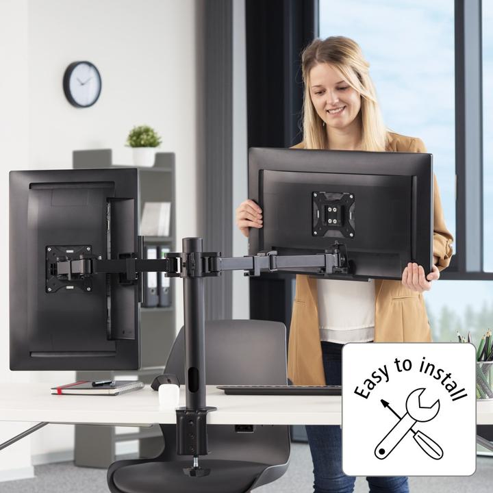 Produktbild Hama Doppelarm (Tisch, 35")