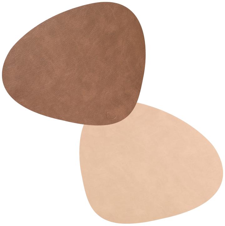 Andersign Set de table Curve L, Double Cloud Brown/Nupo Sand, 37 x 44 cm (1 pcs, 37 x 44 cm)