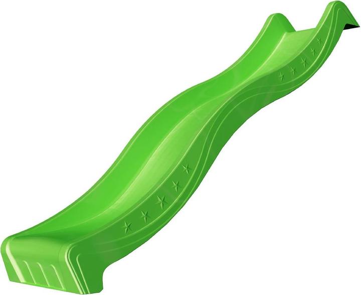 Actual product image Jungle Gym Wave slide long Apple green