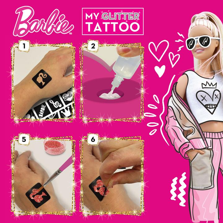 Produktbild Lisciani Barbie-Glitzer-Tattoos