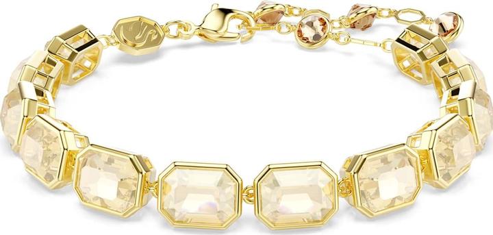 Immagine prodotto Swarovski Millenia Tennis Armband Oktagon Schliff Karamell Goldlegierungsschicht (Metallo Swarovski)