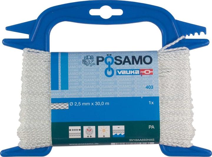 Produktbild Magni Format 4011645044065 – pa-seil 6 mm gefl. weiss lg-haspel 20 m (20 m)