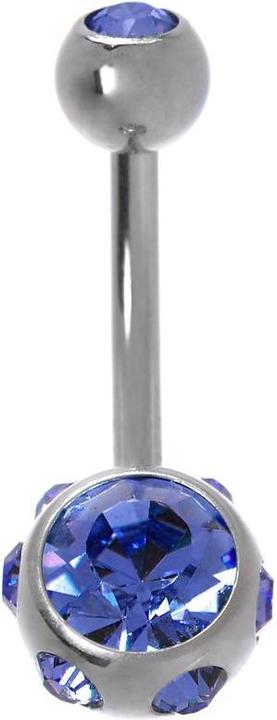 Bijouteria Bauchpiercing (Chirurgenstahl 316L, Kristall)