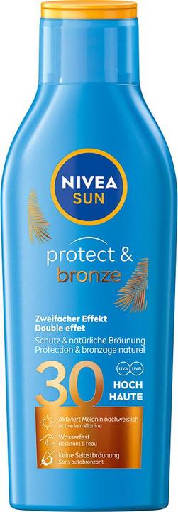 NIVEA Sun Protect & Bronze Sonnenlotion (Sonnenlotion, SPF 30, 200 ml, 230 g)