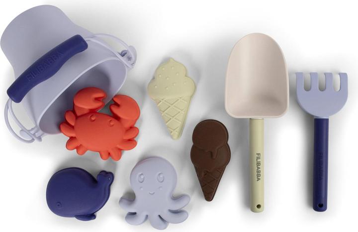 Produktbild Filibabba Silikon Strandset - Blue Mix