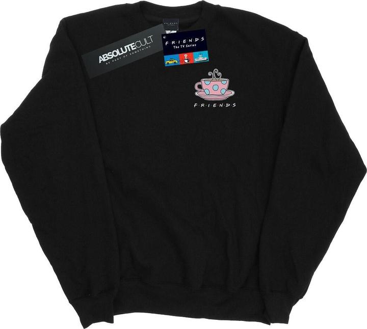 Friends Coffee Cup Breast Print Sweatshirt (XL)