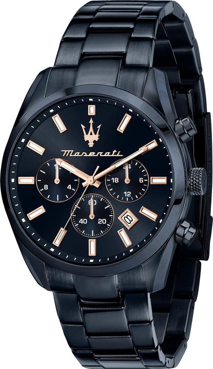 Immagine prodotto Maserati Herrenuhr Blue Edition (Orologio da polso analogico, Cronografo, 43 mm)