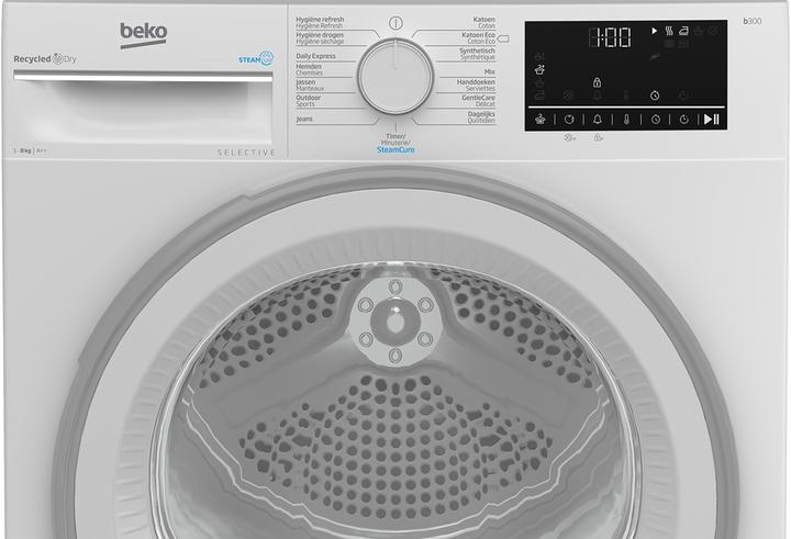 Actual product image Beko B3T6823WS2 wasdroger Vrijstaand Voorbelading 8 kg A++ Wit (8 kg, Right)