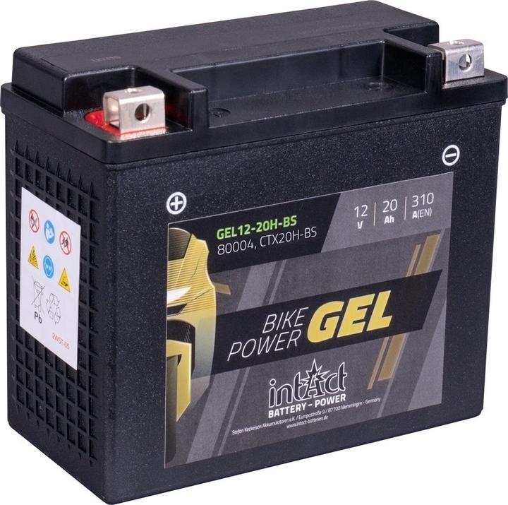 Image du produit Intact GEL12-20H-BS Bike-Power Batterie moto GEL 20Ah (DIN 82004) YTX20H-BS (12 V, 20 Ah, 310 A)