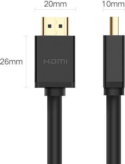Immagine prodotto Ugreen Cavo HDMI 4K 30 Hz 3D 18 10 m nero (HD104 10110) (10 m, HDMI)