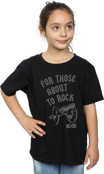 Produktbild AC/DC Girls For Those About To Rock Cannon TShirt aus Baumwolle (128)