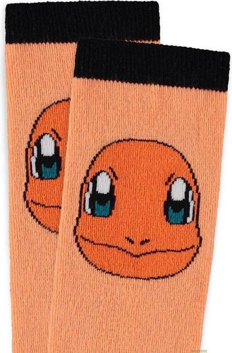 Actual product image Difuzed Socks 1 Pair Pokemon Charmander Number (Single pack, 35, 38)