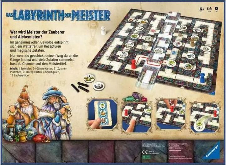 Produktbild Ravensburger 22474 Labyrinth der Meister - Die Meisterversion des verrückten Labyrinths für 2 - 4 (Deutsch)
