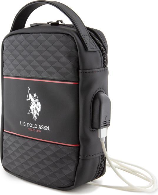 Immagine prodotto U.S. Polo Borsa Middle Stripe, nera (15 l)