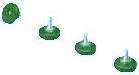 Image du produit Rittal Pieds de nivellement pour FlatBox, M10 x 20 mm
