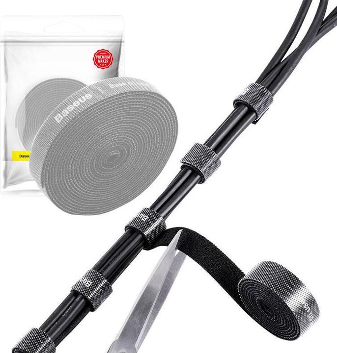 Produktbild Baseus Rainbow Circle Velcro Straps 3m Gray (Kabeldurchlass, 300 cm)