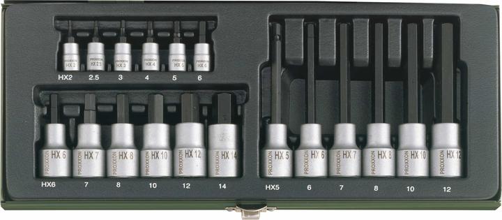 Produktbild Proxxon Steckschlüsselsatz (10  mm, 7 mm, 6 mm, 2.5/8", 12 mm)