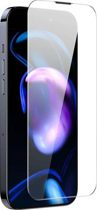 Produktbild Baseus Set of 2x Tempered Glass for iPhone 14 Pro Full Screen with Speaker Cover 0.3mm + Mounting Fr (80 Stück, Apple iPhone 14 Pro)