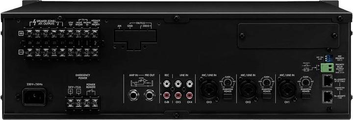 Actual product image Monacor PA-1120 120 W 5-zone ELA amplifier (Amplifier)