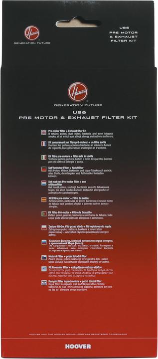 Actual product image Candy Hoover U86 Filter Complete