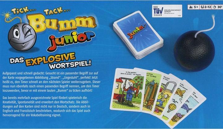 Actual product image Piatnik Tick Tack Boom Junior (German)