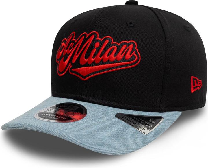 New Era 9Fifty Stretch Snapback Cap - DENIM AC Mailand - S/M (S/M)