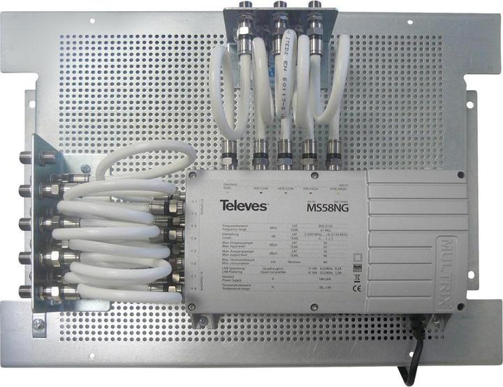 Produktbild Televes Montageplatte MP-MS58NG m.Multischalter 5in8 745953 (Multischalter)