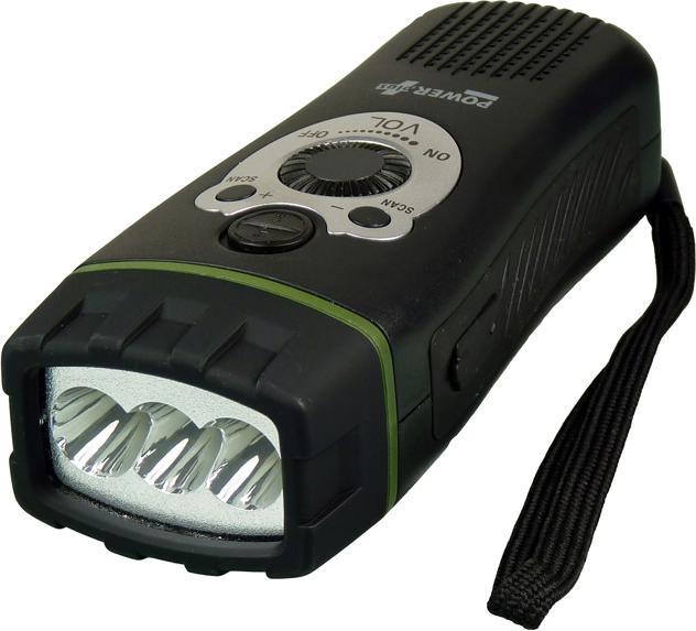 Image du produit Powerplus Solar Lampe de poche LED à dynamo avec radio intégrée. Radio FM